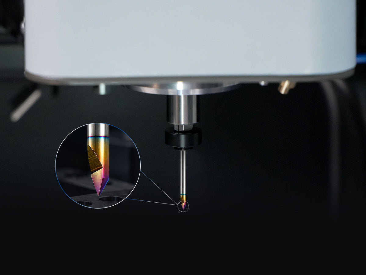 DLC Coating Detail – 1-Flute 60° V-Bit