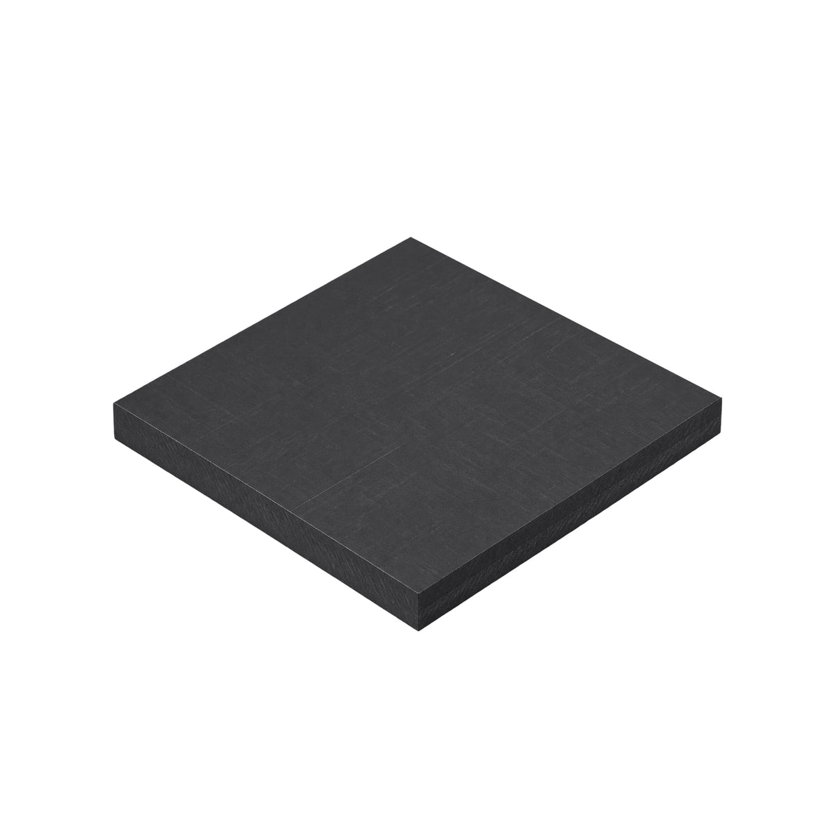 Black POM plastic sheet, 100 × 100 × 10 mm