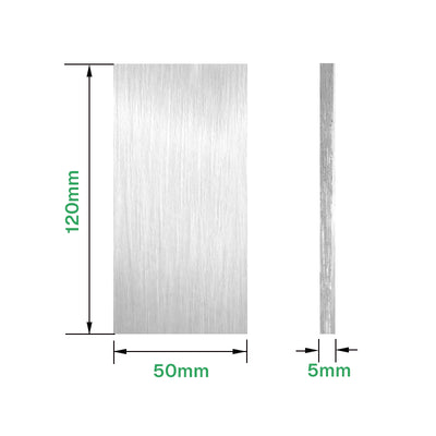304 stainless steel plate, 120 × 50 × 5 mm