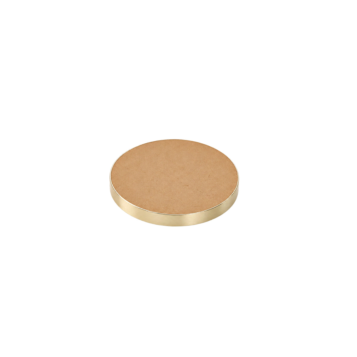 Round brass disc, 50 mm diameter × 5 mm thick