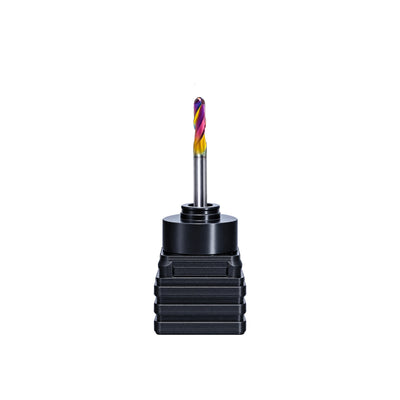 DLC 2-flute ball nose end mill with 3mm shank