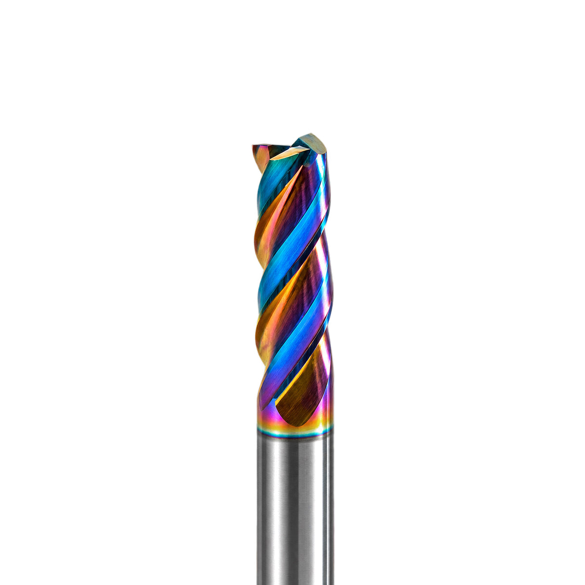 DLC 3-Flute Flat End Mill Cutting Edge Detail – 6mm Shank
