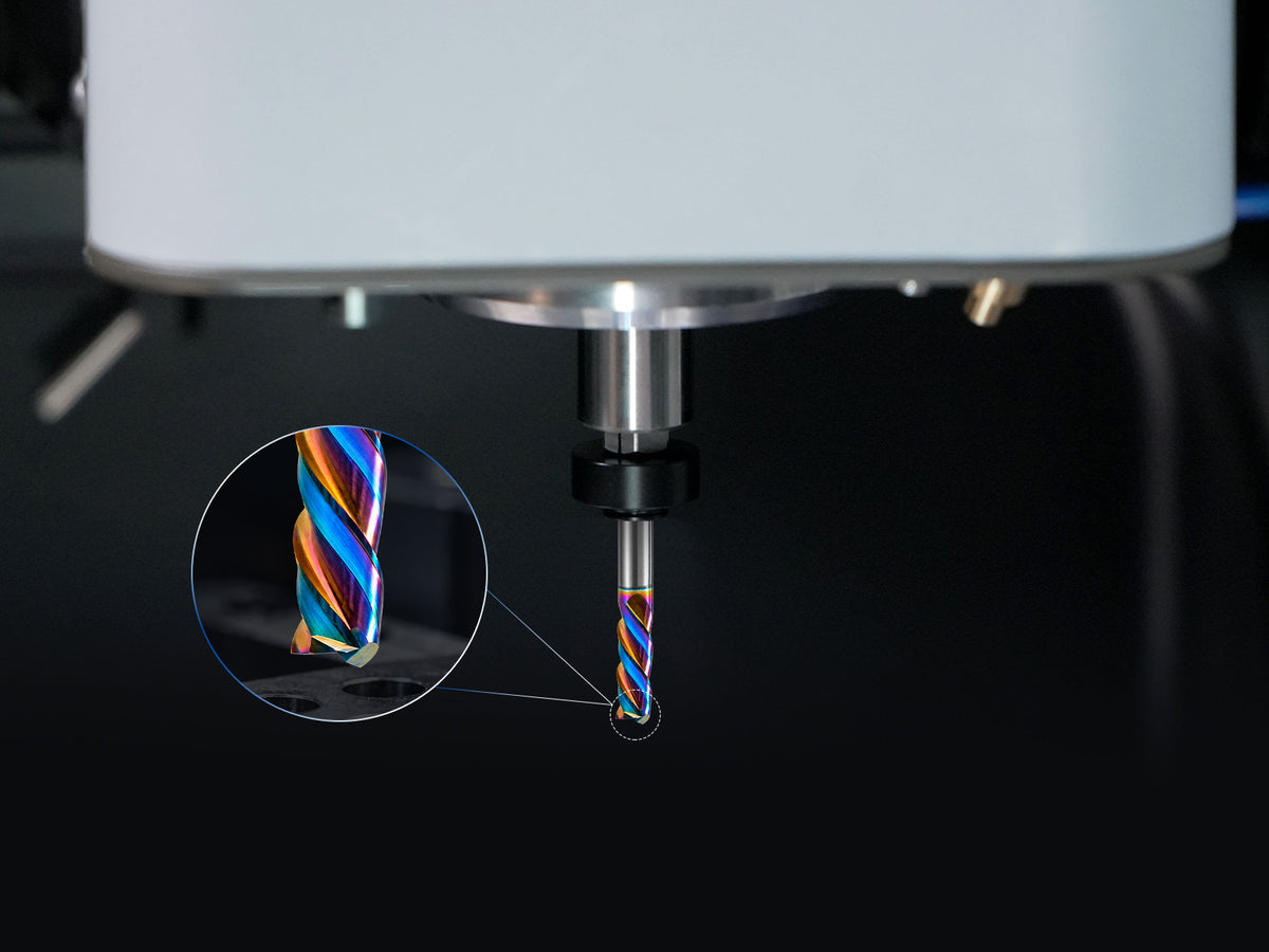 DLC Coating Detail – 3-Flute Flat End Mill