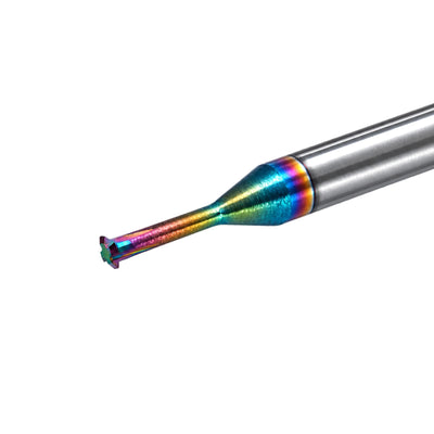 DLC single-flute thread mill Cutting Edge Angled View – 6mm Shank