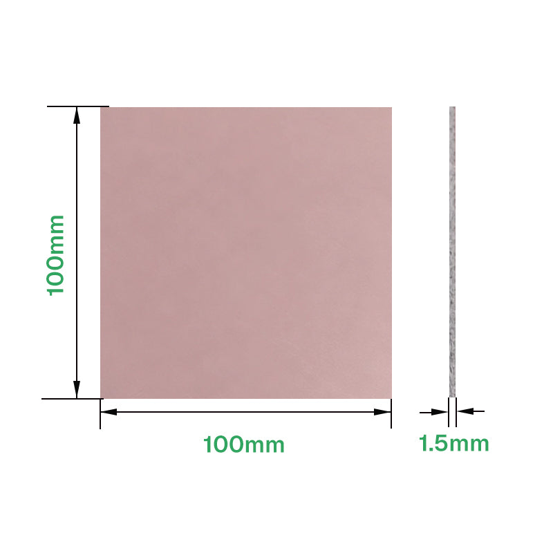 Double-sided copper clad FR-4 board, 100 × 100 × 1.5 mm