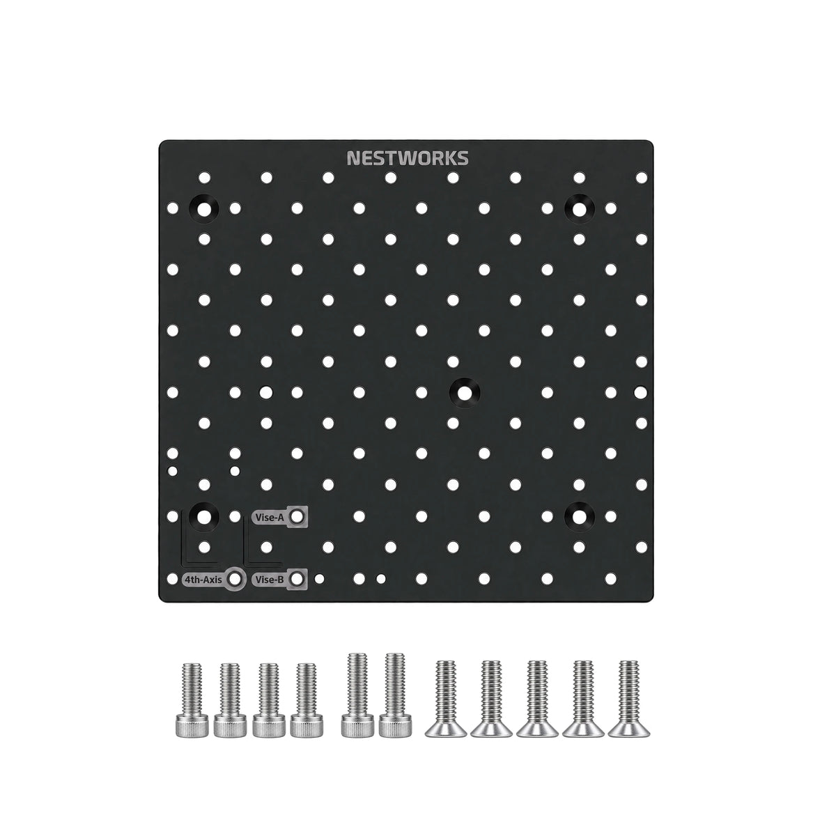 X-Type MDF Sacrificial Board with threaded mounting holes