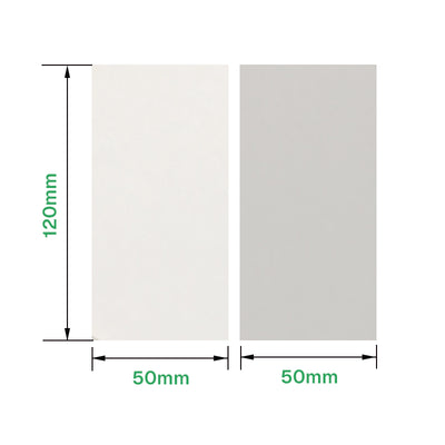 Light-colored polyurethane tooling board block, 120 × 50 × 50 mm